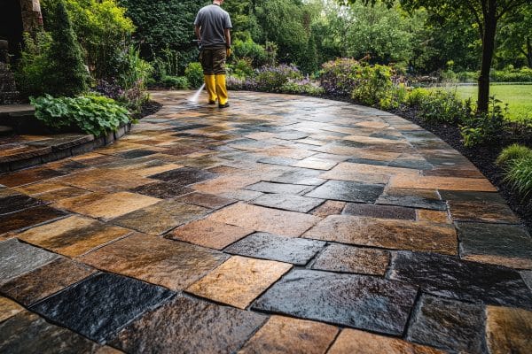 Jet Washed Patio Area